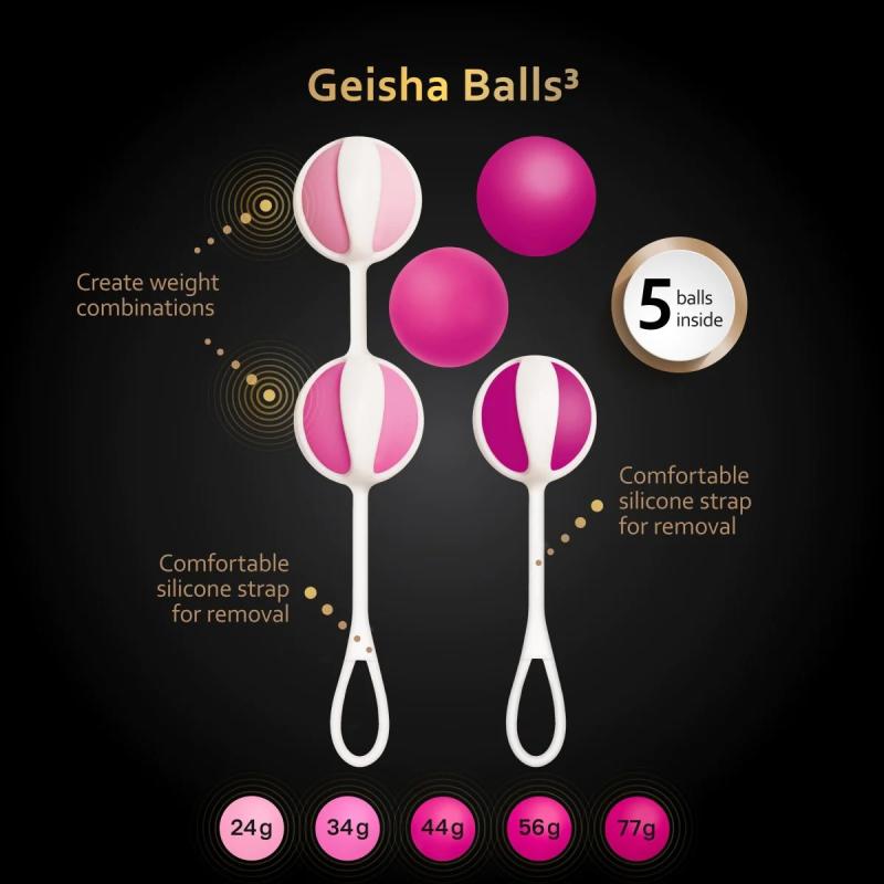 Gvibe - Geisha Balls 3 Sugar Pink 4