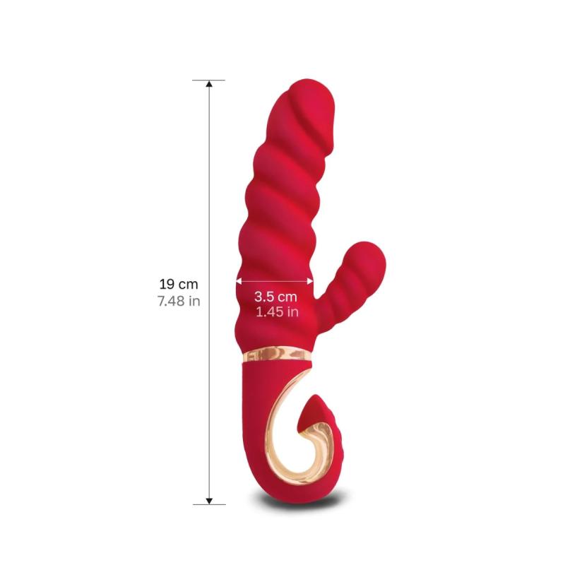 – GCANDY MINI Vibromasseur Double Moteur – Rouge 4