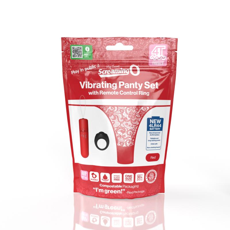 - My Secret Screaming O 4T Panty Vibe Red 4