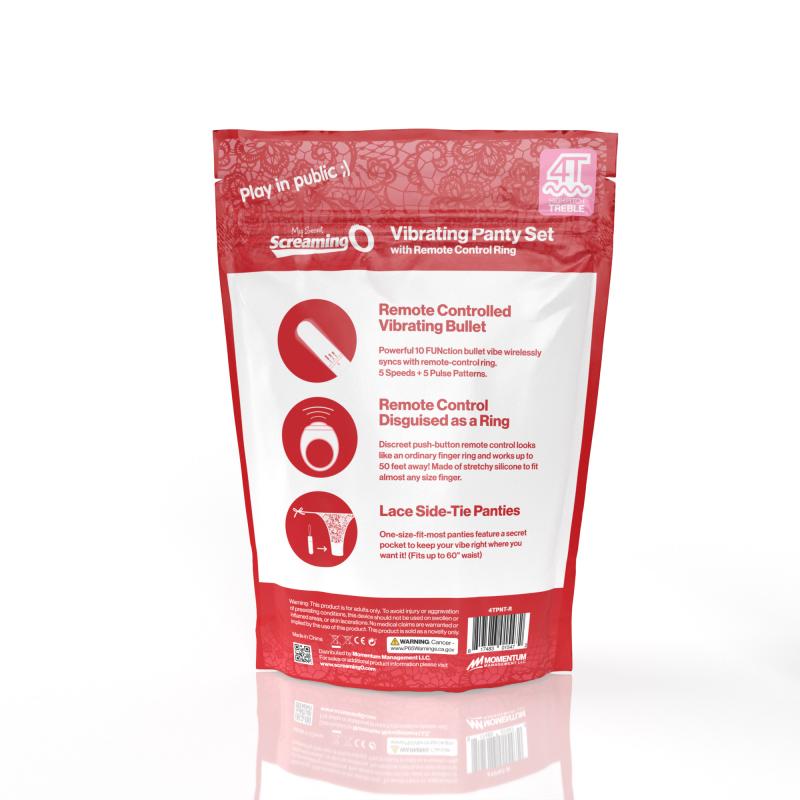 - My Secret Screaming O 4T Panty Vibe Red 5