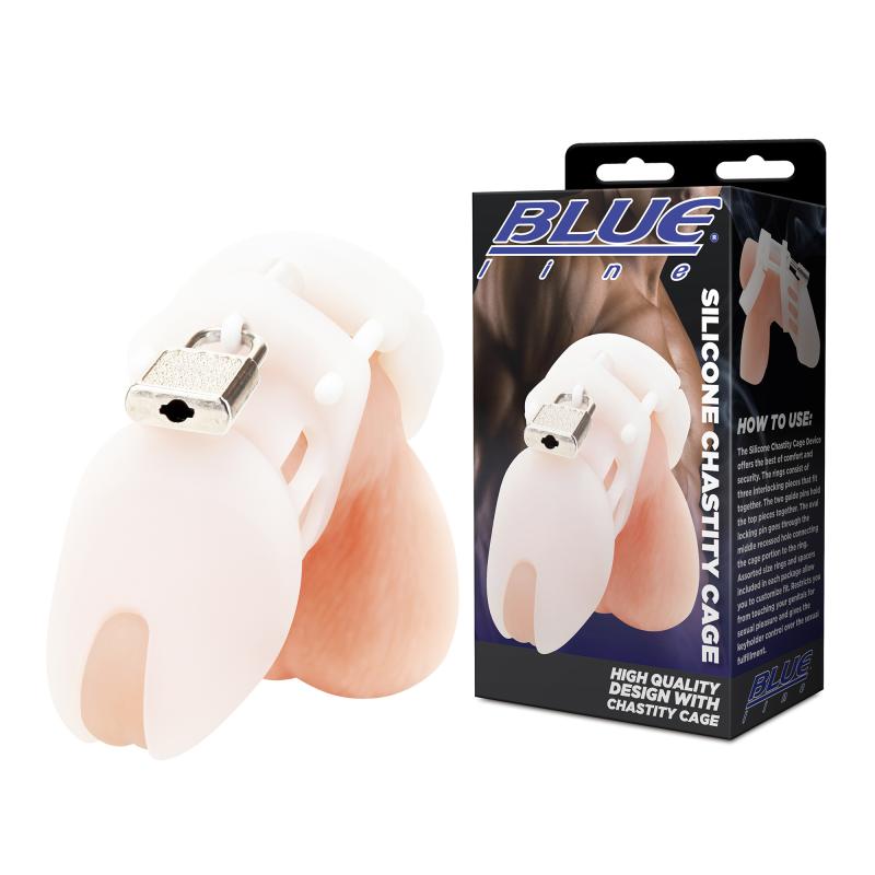 Blueline - Silicone Chastity Cage 5