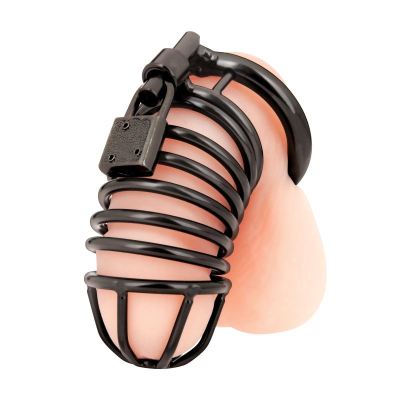 Blueline - Deluxe Chastity Cage Black 2