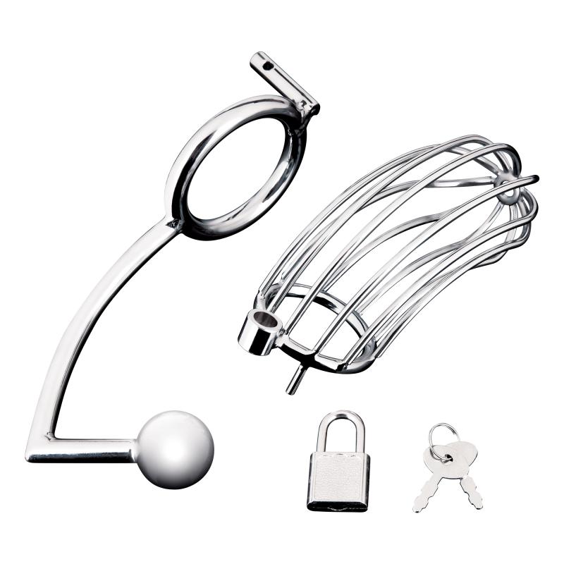 Blueline - Cock Cage With Anal Stimulator 3