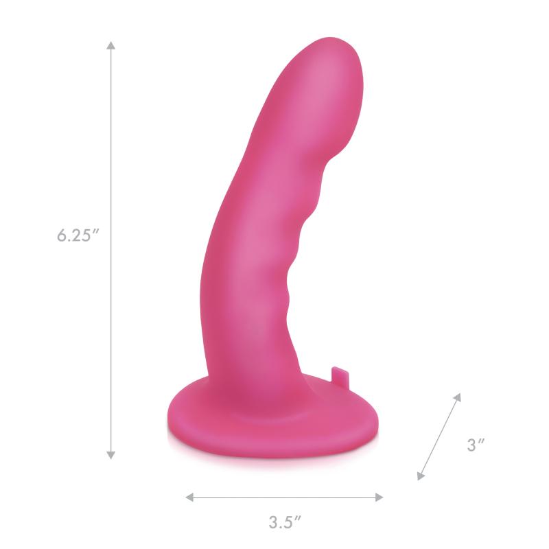 - 6 Curved Ripple Silicone Peg with harness included 4