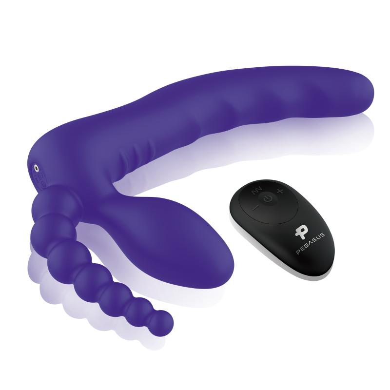 - 7? Remote Control Strapless D.P. Silicone Strap on 4