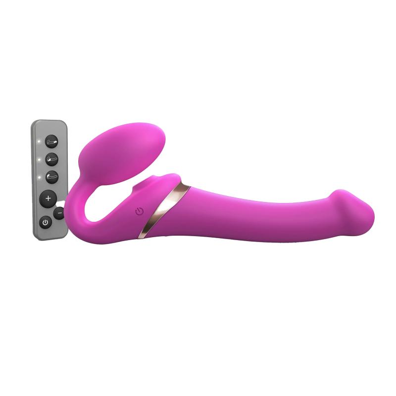 - Strap-on Multi Orgasm Remote Controlled 3 Motors Fuchsia M 4