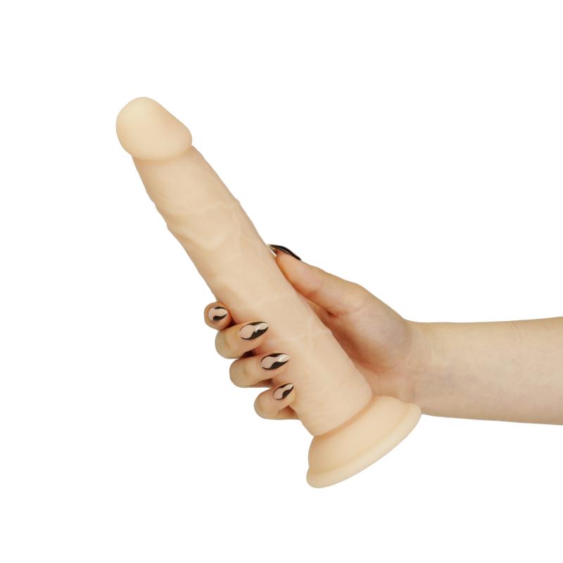 - 22,8 cm Silicone Bendable Dual Density Dildo Vanilla 5