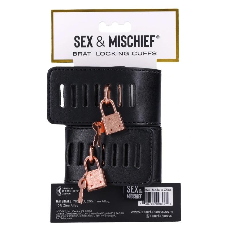 - Sex & Mischief Brat Locking Cuffs 6