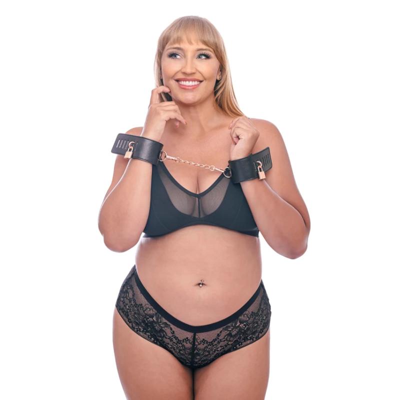 - Sex & Mischief Brat Locking Cuffs 7