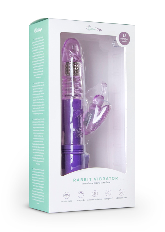EasyToys - Vibromasseur rabbit papillon - Violet 4