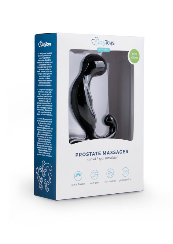 EasyToys - Gode de prostate courbé - Noir 2