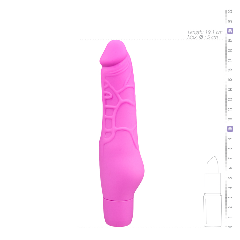 Vibromasseur réaliste en silicone rose 4