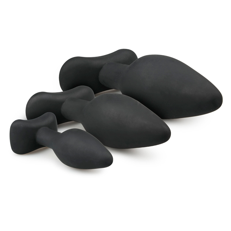 Black Silicone Buttplug Set image