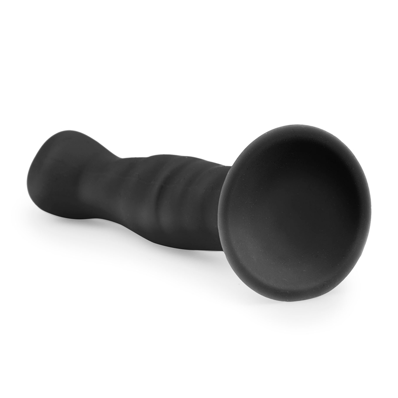 Silicone Suction Cup Dildo - Black image