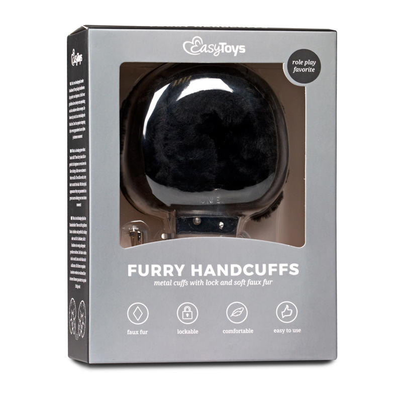 Furry Handcuffs - Black image