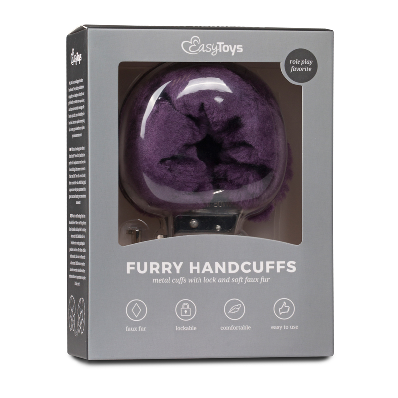 Furry Handcuffs - Purple image