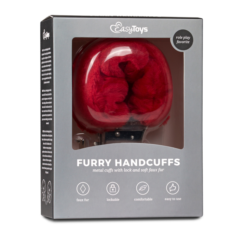 Furry Handcuffs - Red image