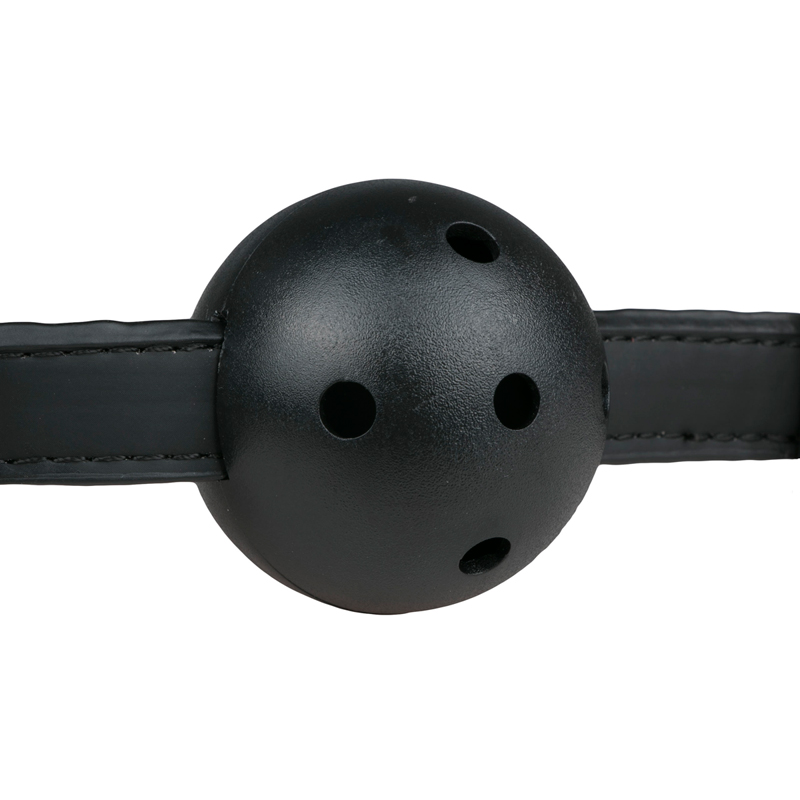 Ball Gag With PVC Ball - Black image