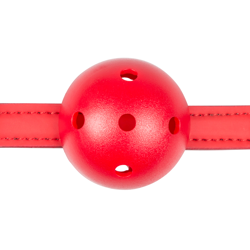 Ball Gag With PVC Ball - Red image