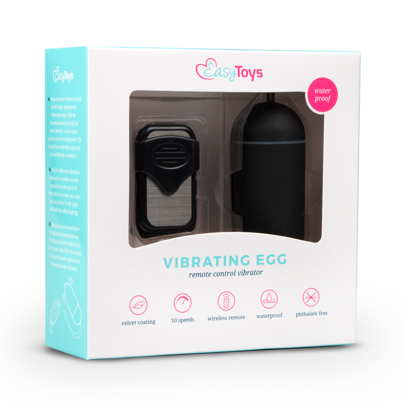 EasyToys - Œuf vibrant avec commande à distance - Noir 3