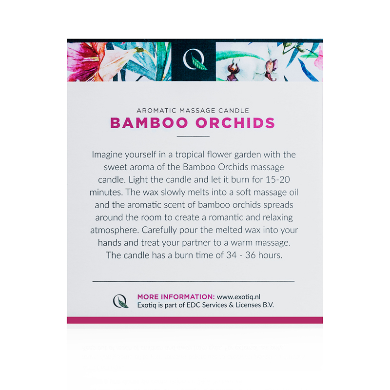 ΚΕΡΙ ΜΑΣΑΖ Exotiq Massage Candle Bamboo Orchids - 200g image