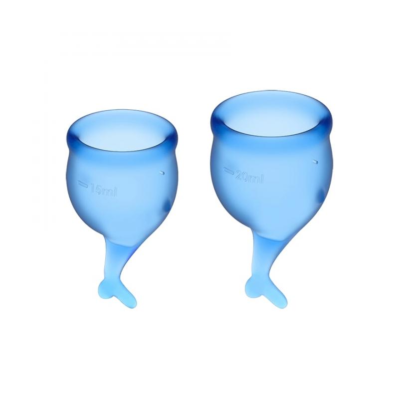 Satisfyer - Lote de copa menstrual Feel Secure - Azul