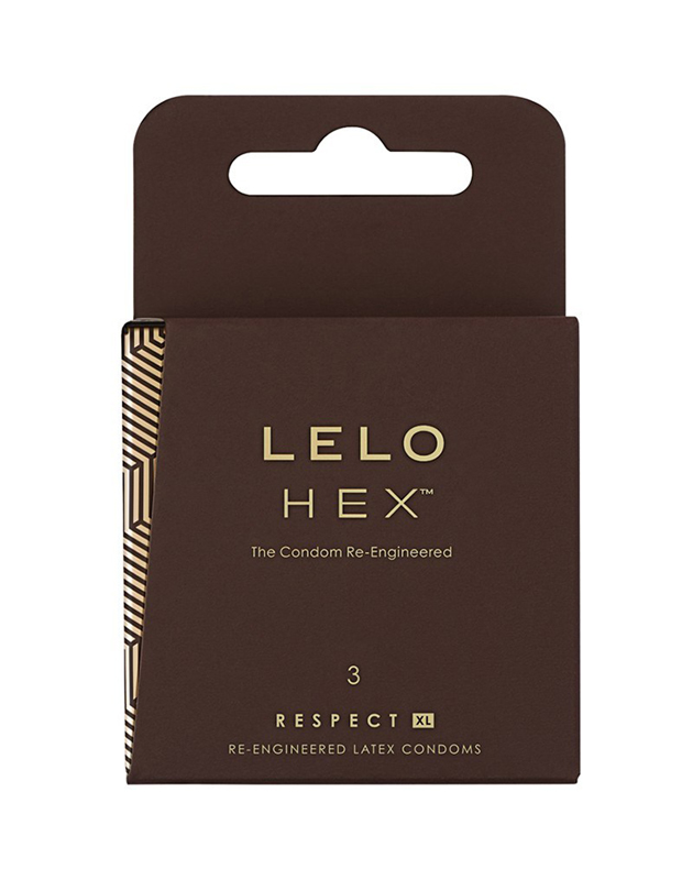 LELO HEX Respect XL - 3 condones