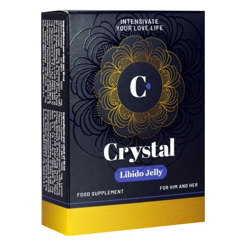 Crystal Libido Jelly - Afrodisíaco para hombres y mujeres - 5 sobres