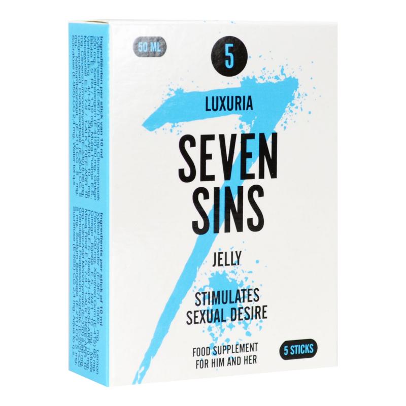 Seven Sins - Jelly - Afrodisíaco para parejas - 5 sobres