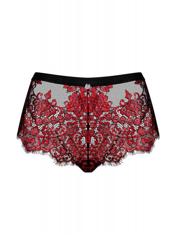Redessia Culotte en dentelle - Rouge/Noir 4