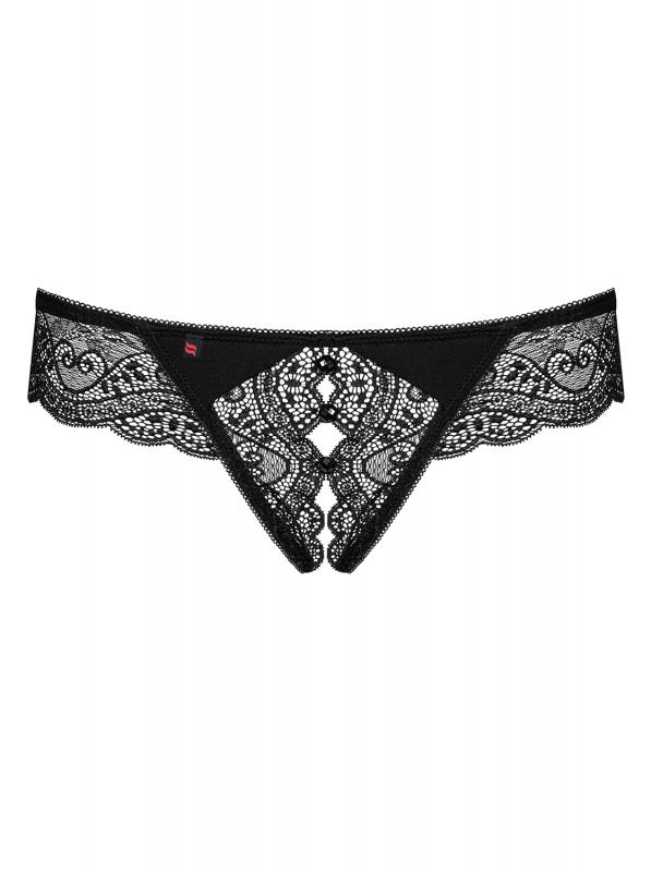 Tanga sin entrepierna Miamor - Negro
