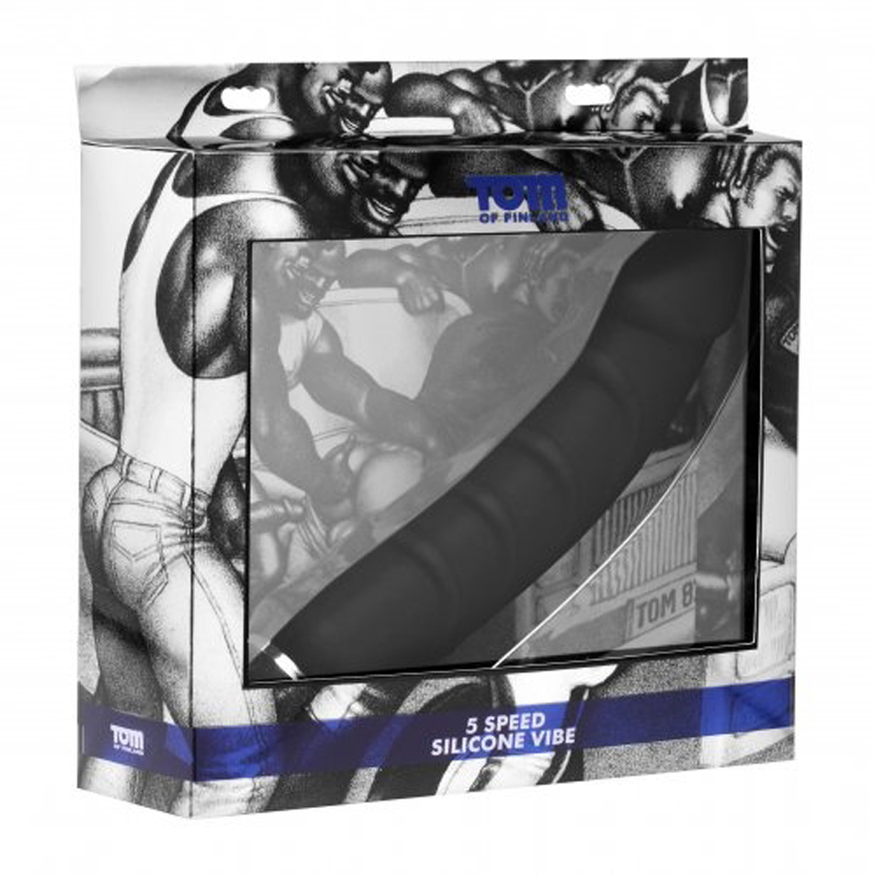 Vibro du point P à 5 vitesses en silicone Tom Of Finland 3