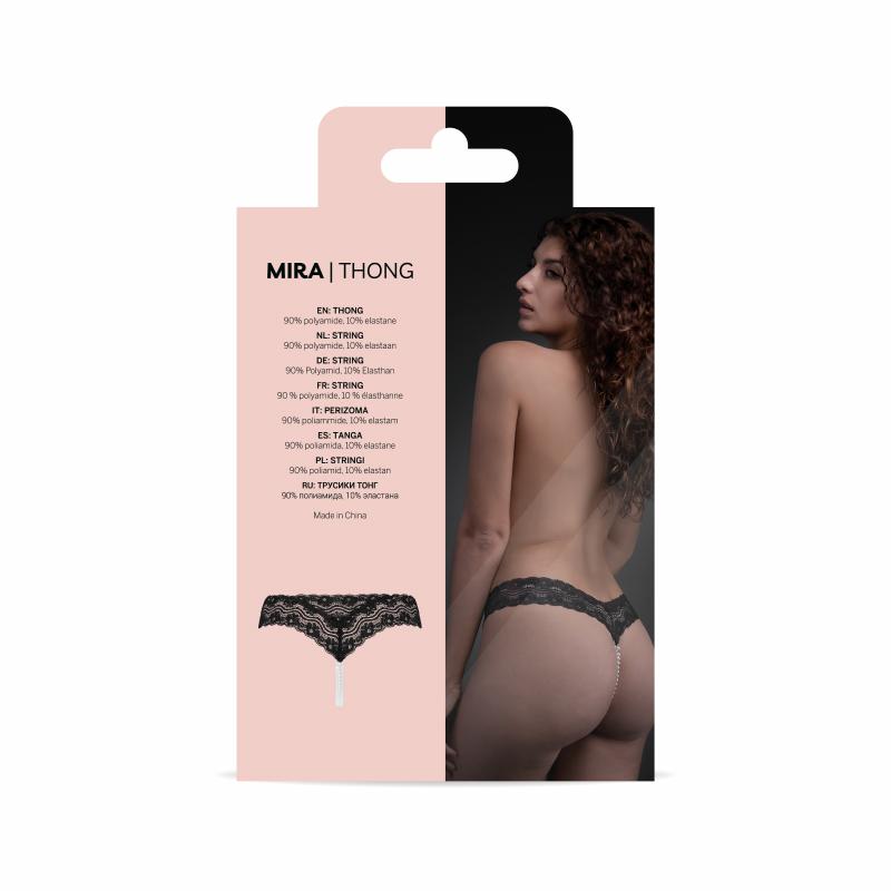Underneath - Crotchless Mira G-string With Pearl Chain image