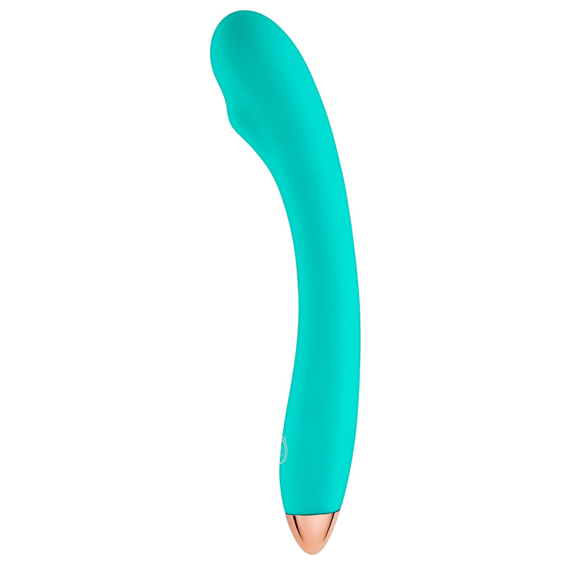 Vibrador flexible delgado para el punto G - Verde azulado
