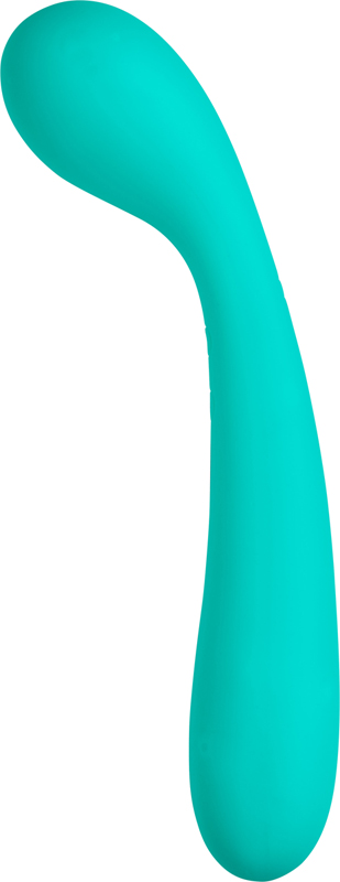 Vibrador doble flexible delgado para el punto G - Verde azulado