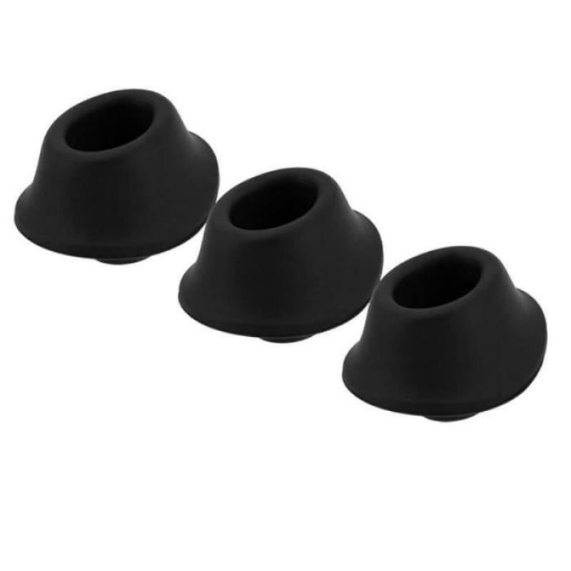 Boquillas de recambio para el Womanizer Premium - Tamaño M - Negro - 3 piezas