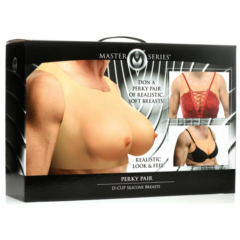 Perky Pair Seins en silicone avec bonnets D 5