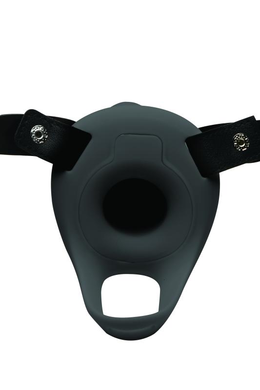 Gaine en Silicone Vibrante Réaliste pour Pénis - Noir 2