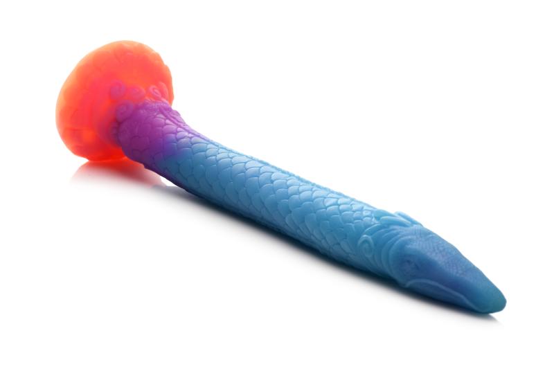 Glow-in-the-Dark Dragon Dildo anal en silicone 5