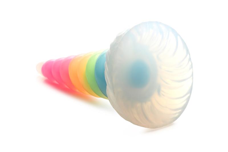 - Gode en Silicone Luminescent Arc-en-ciel 5