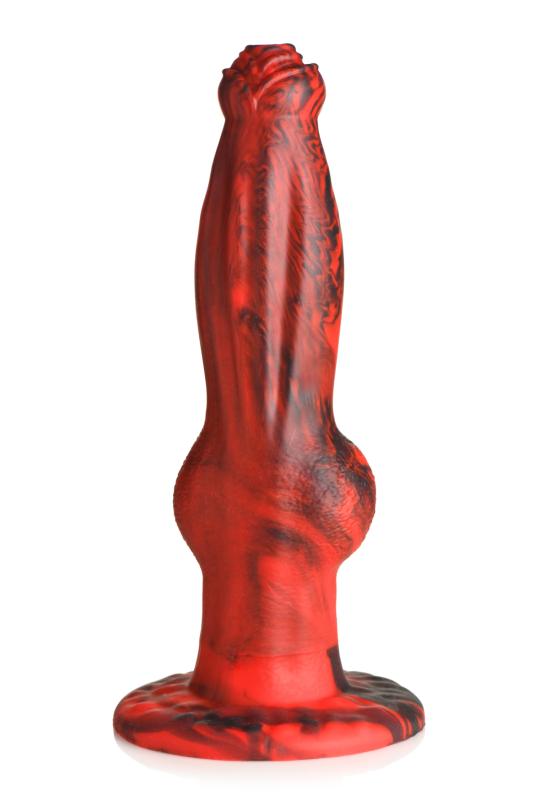 - Dildo pousseur et vibrant Hel-Wolf - Rouge et Noir 2