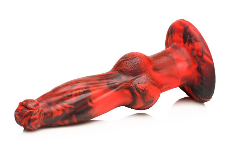 - Dildo pousseur et vibrant Hel-Wolf - Rouge et Noir 4