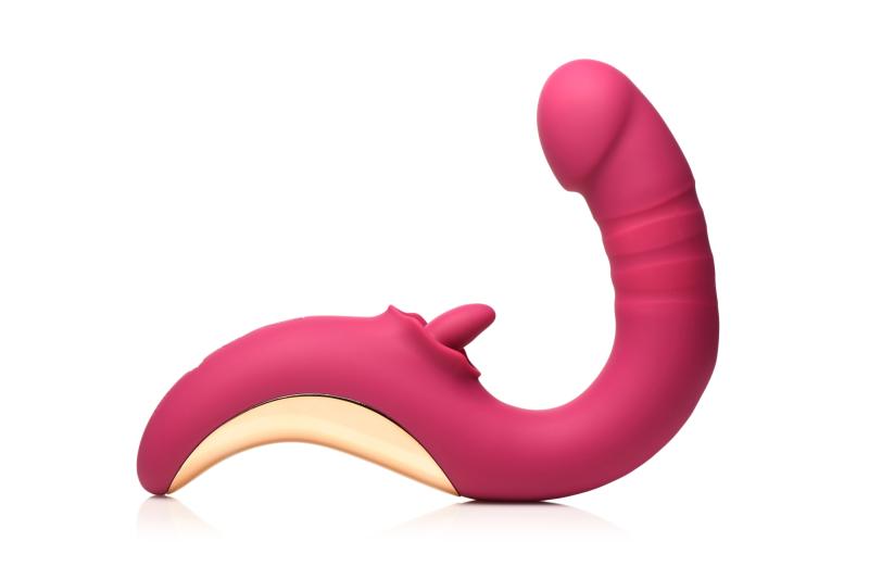 XR Brands - Tease & Please Leckende & Stoßende Vibrator - Rosa