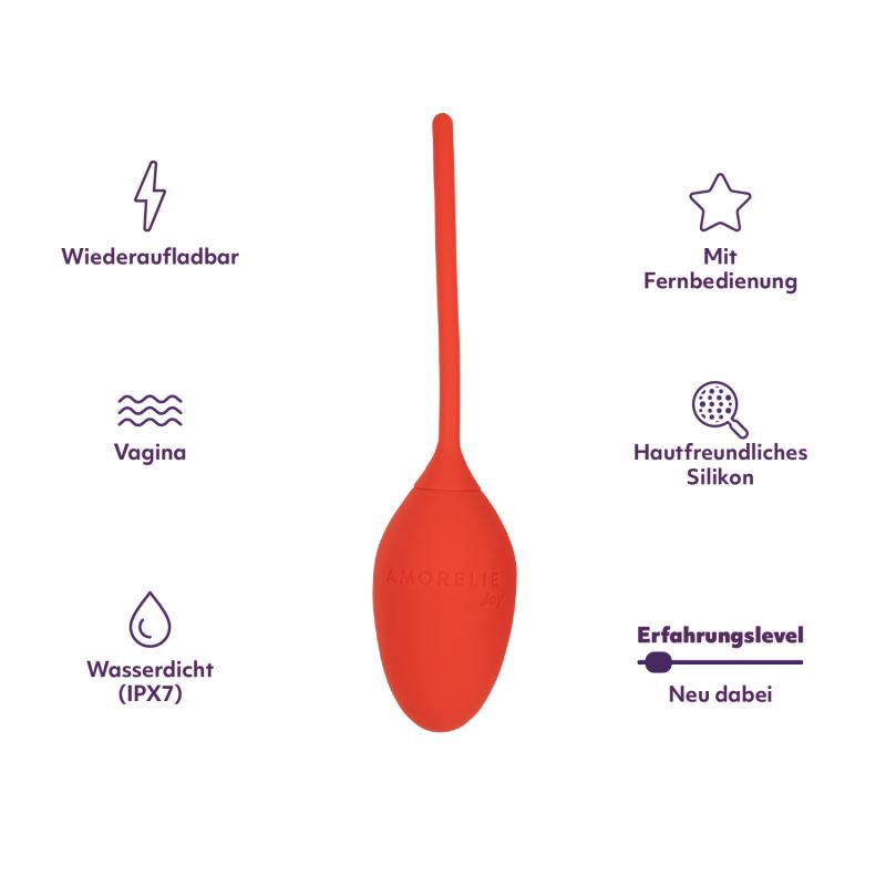 AMORELIE Joy »Whirl« Vibro-Ei mit Fernbedienung