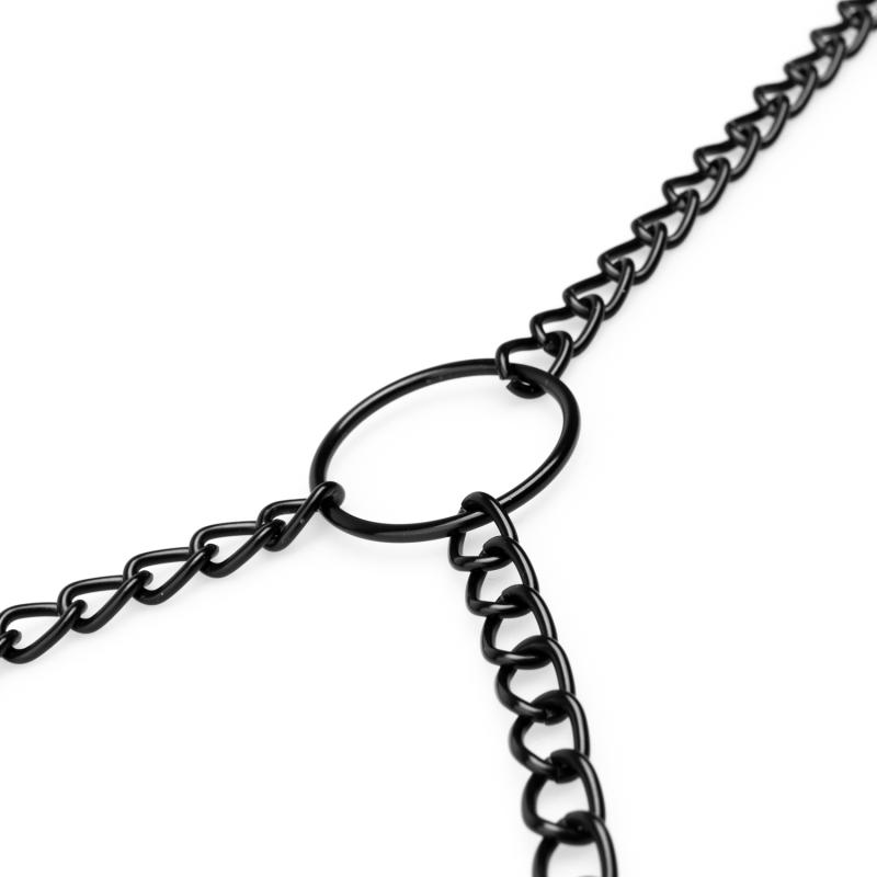 EasyToys - Chaîne corps avec pinces tétons & clitoris - Noir 6