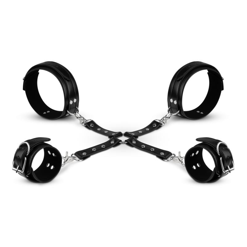 - Ensemble menottes et hogtie - Noir 5