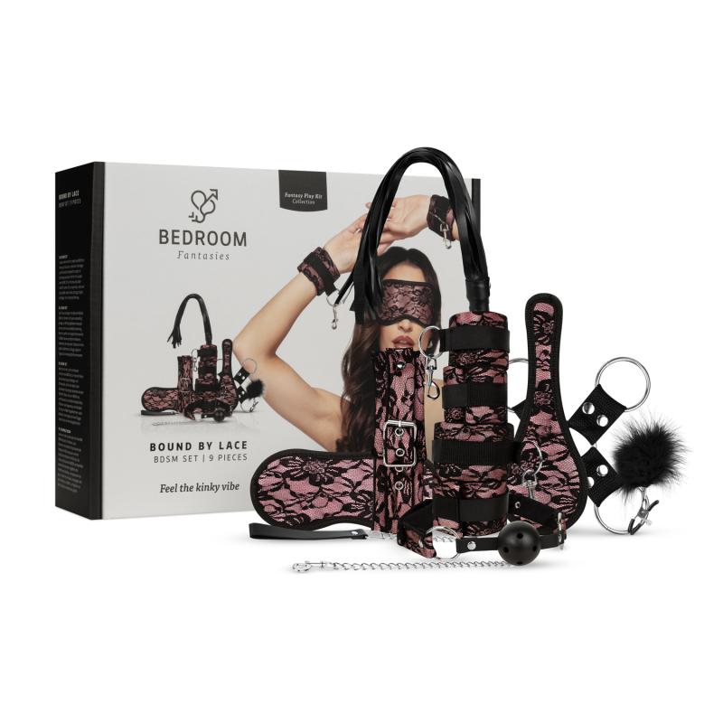 Bedroom Fantasies  Bound by Lace - 8-delige SM Set - Roze
