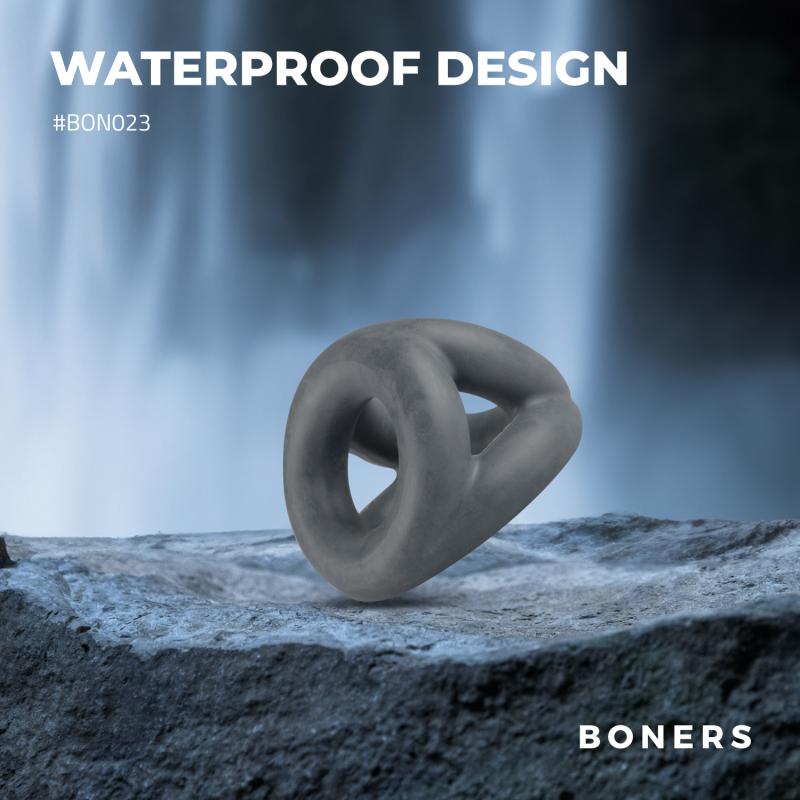 Anneau pénien triple en silicone liquide 5