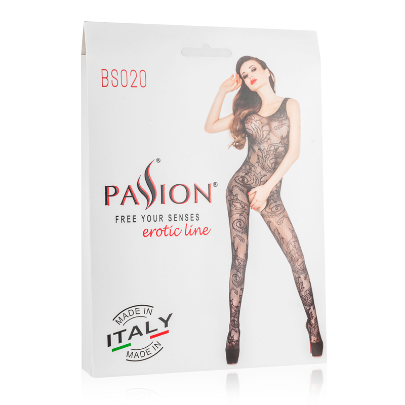 Combinaison-pantalon avec ouverture d’entrejambe en résille Noir. 2