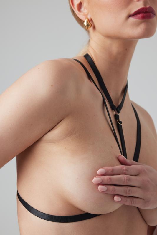 Harnais à lanières Bralette Secret Love - noir 4